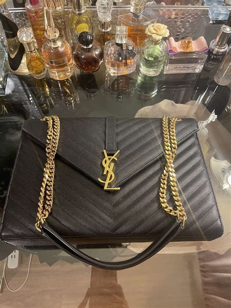 ysl envelop bag|YSL envelope bag used.